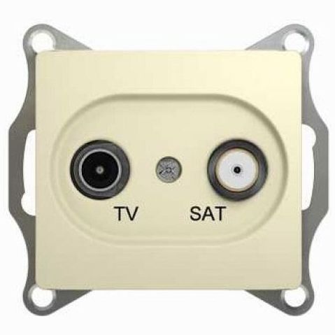 Розетка оконечная SE Glossa Беж TV-SAT 1DB GSL000297