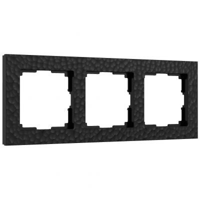 Рамка на 3 поста (черный) Werkel W0032408