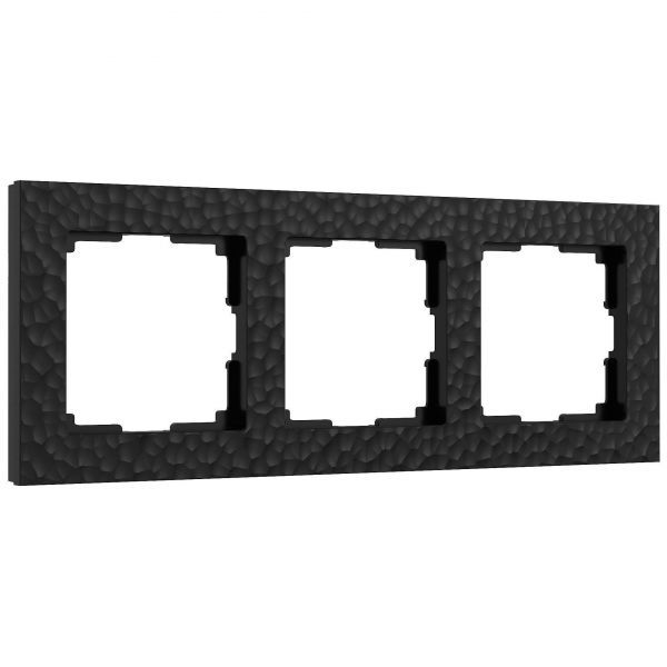 Рамка на 3 поста (черный) Werkel W0032408