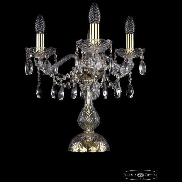 Настольная лампа Bohemia Ivele Crystal 1413L/3/141-39/G