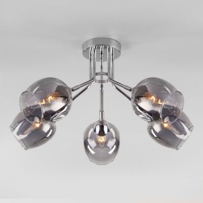Потолочная люстра Eurosvet 30164/5 хром Marci