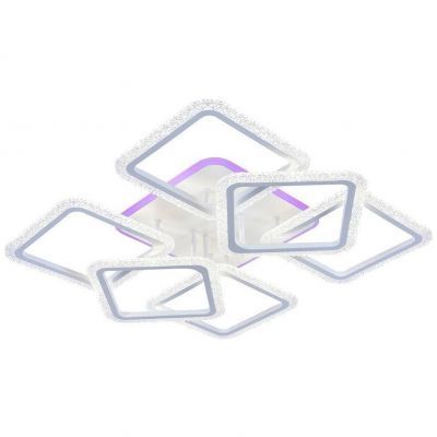 Потолочный светодиодный светильник 8015/6 WHT 168W+11W RGB Profit Light
