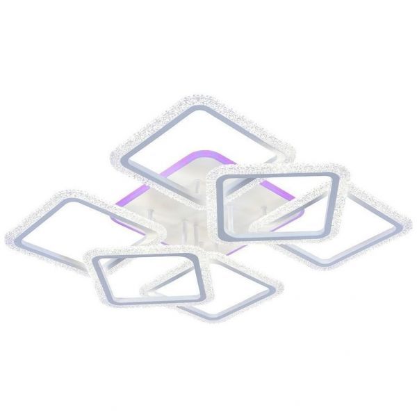 Потолочный светодиодный светильник 8015/6 WHT 168W+11W RGB Profit Light