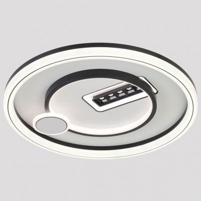 Светильник потолочный Linvel MS 1126 126W Чёрный 3000-6000К диммируемый с ПДУ 8820Lm D480 H70