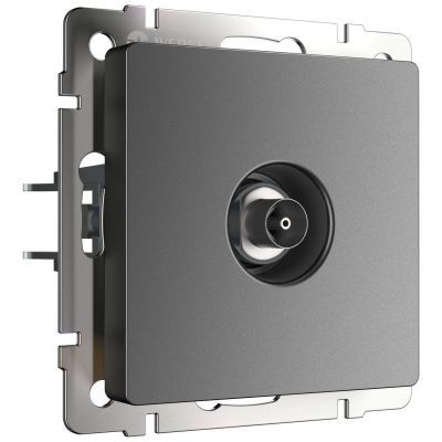 ТВ-розетка оконечная (графит матовый) Werkel W1183064