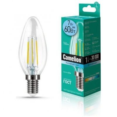 Светодиодная лампа Camelion LED7-C35-FL/845/E14