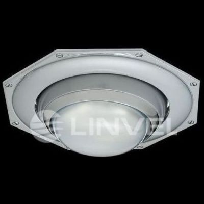 Светильник встраиваемый Linvel 305 PC/N R-50 многогран.жем. хр./ник.