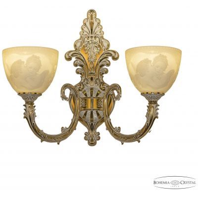 Бра бронзовые 7109B15/2/210 GW P1 U Angel Bohemia Ivele Crystal