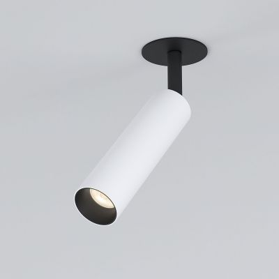 Diffe светильник встраиваемый белый/черный 8W 4200K 25040/LED Elektrostandard