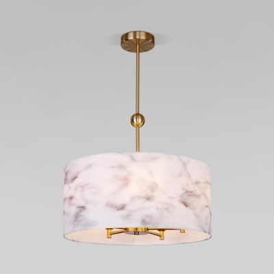 Потолочный светильник с тканевым абажуром Eurosvet 60174/5 латунь