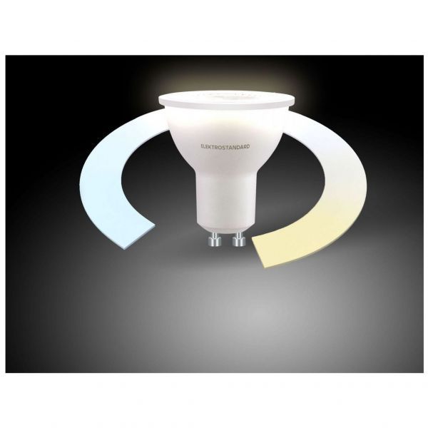 Умная светодиодная лампа LED 5W 3300К-6500К CCT+DIM GU10 Elektrostandard BLGU1016