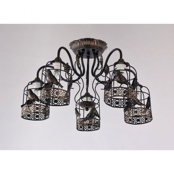 Люстра Linvel LV 9237/5 Черный/золото