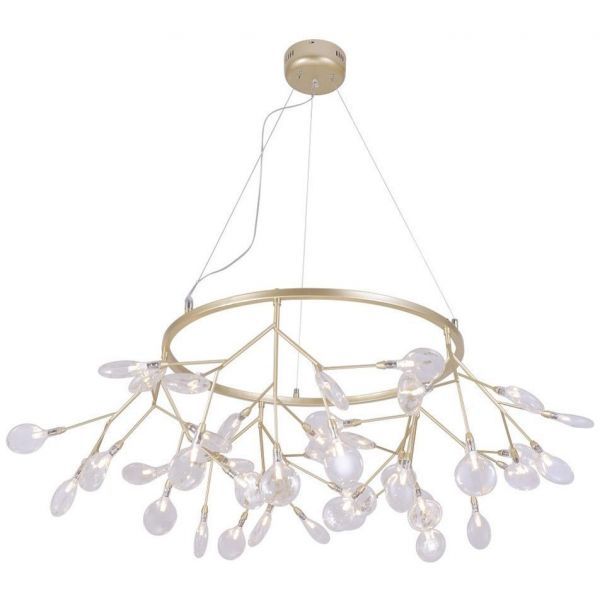 Подвесная люстра Crystal Lux Evita SP45 D Gold/Transparent Evita