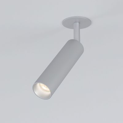 Diffe светильник встраиваемый серебряный 8W 4200K 25040/LED Elektrostandard