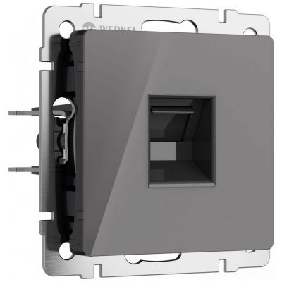Розетка Ethernet RJ-45 (графит акрил) W1181044 Werkel