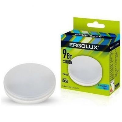 Светодиодная лампа Ergolux LED-GX53-9W-GX53-6K 