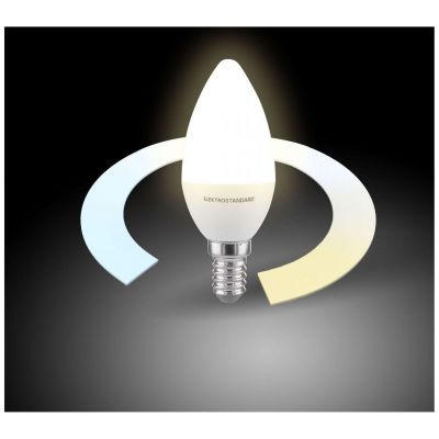 Умная светодиодная лампа Свеча C37 5W 3300К-6500К CCT+DIM Е14 Elektrostandard BLE1438