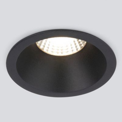 Встраиваемый светодиодный светильник Elektrostandard 15266/LED 7W 3000K BK черный