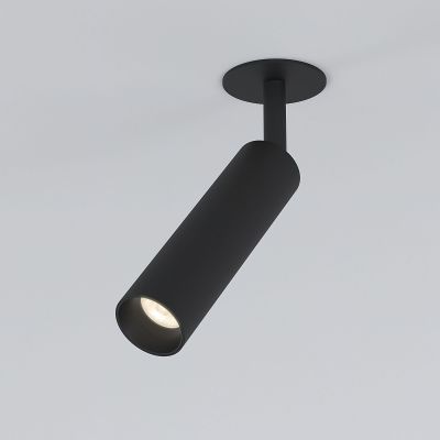 Diffe светильник встраиваемый черный 8W 4200K 25040/LED Elektrostandard