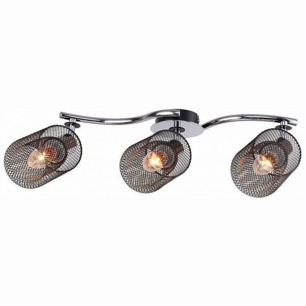 Люстра Linvel LV 9303/3 Уивер Черный/хром E14