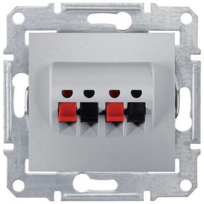 Аудиорозетка 2-я Schneider Electric Sedna Алюминий