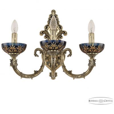 Бра бронзовые 7109B15/3/210 GB P Amber-Blue/H-1I Bohemia Ivele Crystal