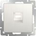 Телефонная розетка RJ-11 Werkel W1182013 перламутровый рифленый (WL13-RJ-11)