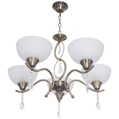 Люстра хрустальная ЭкономСвет 6138/5AB WT