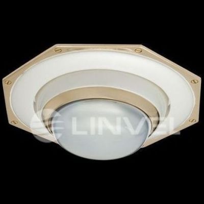 Светильник встраиваемый Linvel 305 PS/G R-50 многогран. жем.сереб/зол.