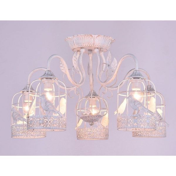 Люстра Linvel LV 9237/5 Королек Белый/золото E14