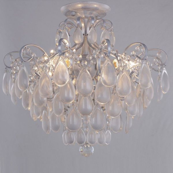 Потолочная люстра Crystal Lux SEVILIA PL4 SILVER