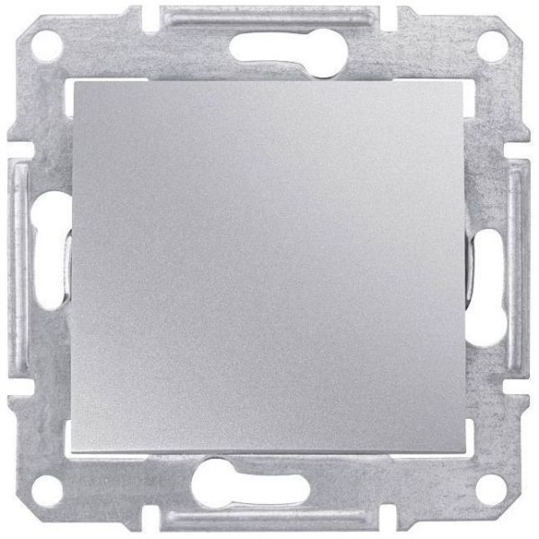 Выключатель 1-клавишный Schneider Electric Sedna Алюминий 10 А (сх.1)