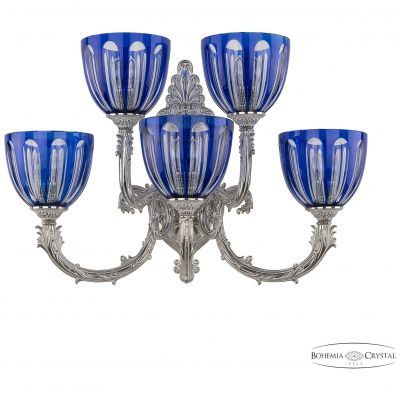 Бра бронзовые 7109B15/3+2/210 NW P1 U Clear-Blue/H-1H Bohemia Ivele Crystal