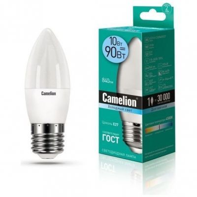 Светодиодная лампа Camelion LED10-C35/845/E27