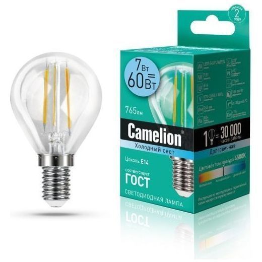 Светодиодная лампа Camelion LED7-G45-FL/845/E14