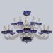Хрустальная люстра 1308/12+6/360/2d G Cl/Clear-Blue/H-1I Bohemia Ivele Crystal