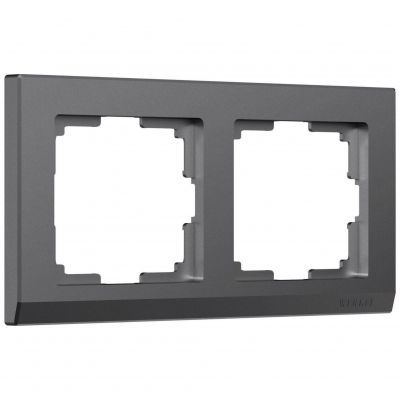 Рамка на 2 поста Stark (графит матовый) Werkel W0021864