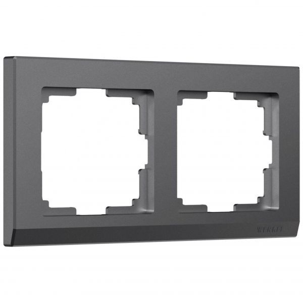 Рамка на 2 поста Stark (графит матовый) Werkel W0021864
