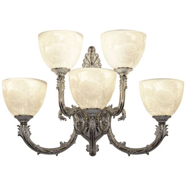 Бра бронзовые 7109B15/3+2/210 NW P1 U Rose Bohemia Ivele Crystal
