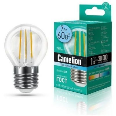 Светодиодная лампа Camelion LED7-G45-FL/845/E27