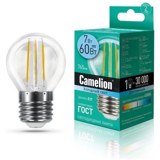 Светодиодная лампа Camelion LED7-G45-FL/845/E27
