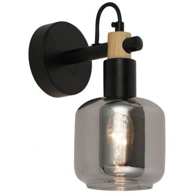 Бра Linvel LB 9449/1 Парма Чёрный/дерево Е14 40W 170х120х230