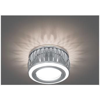 Светильник Gauss Backlight BL095 круглый хром/белый Gu5.3 3W LED 3000K