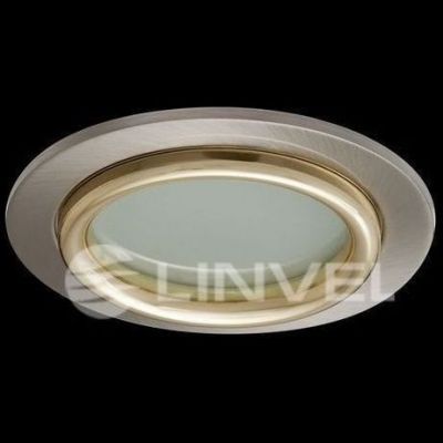 Светильник встраиваемый Linvel DS82-4 SN/G со стеклом под G9