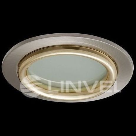 Светильник встраиваемый Linvel DS82-4 SN/G со стеклом под G9