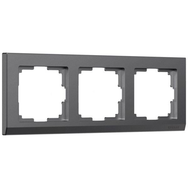 Рамка на 3 поста Stark (графит матовый) Werkel W0031864