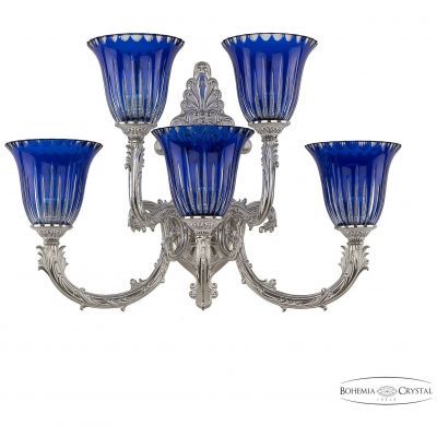 Бра бронзовые 7109B15/3+2/210 NW P2 U Clear-Blue/H-1K Bohemia Ivele Crystal