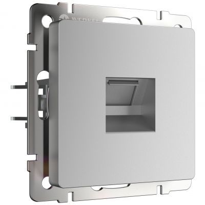 Розетка компьютерная Werkel RJ-45 W1181006 серебро (WL06-RJ-45)