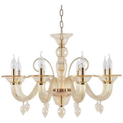 Подвесная люстра Crystal Lux Caetano SP-PL8 Amber Caetano