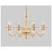 Подвесная люстра Crystal Lux Caetano SP-PL8 Amber Caetano